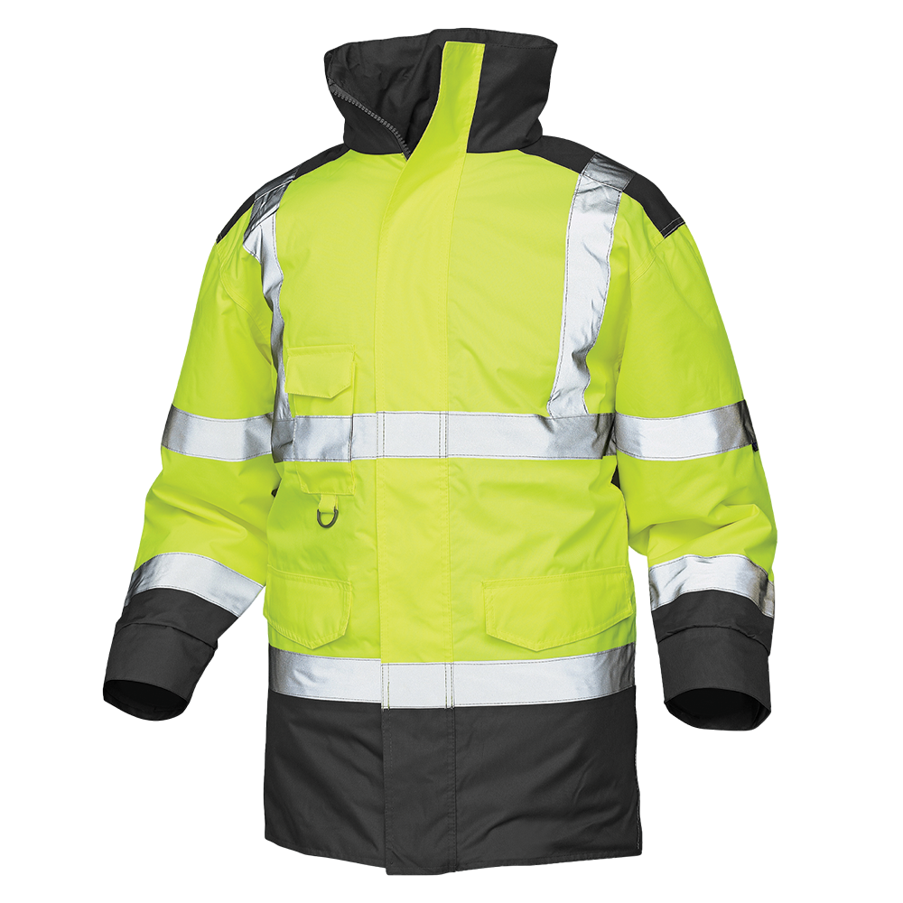 Hi-vis vandtæt arbejdsjakke med reflekser