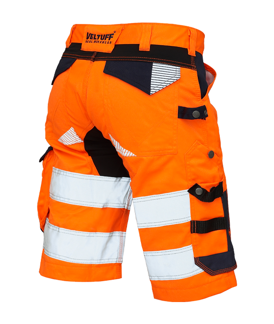 Hi-vis arbejdsshorts med reflekser