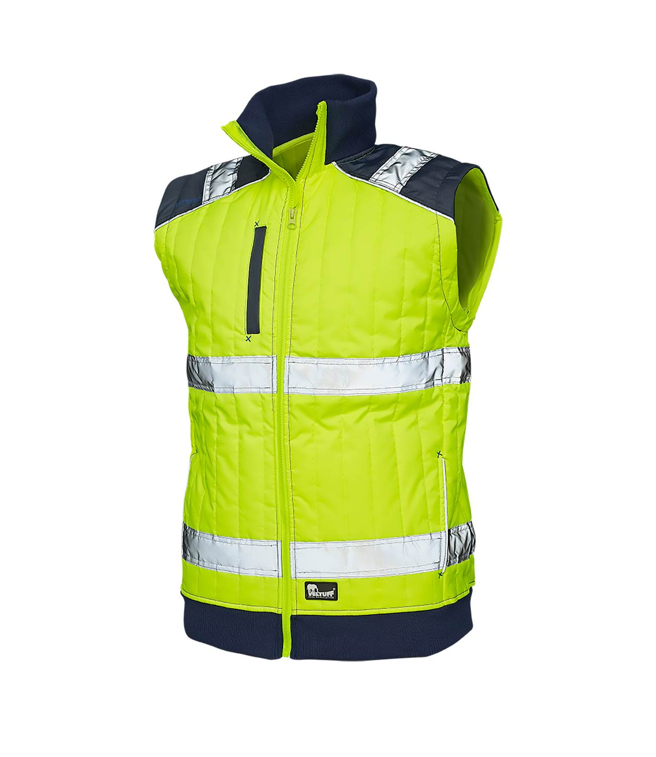Gesteppte Warnschutz Arbeitsjacke