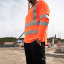 Reflex Long Sleeved Cotton Hi-Vis T-Shirt - VELTUFF® DK