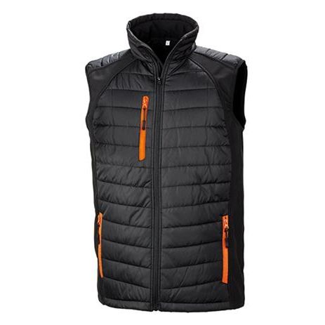 Black Compass Padded Softshell Gilet