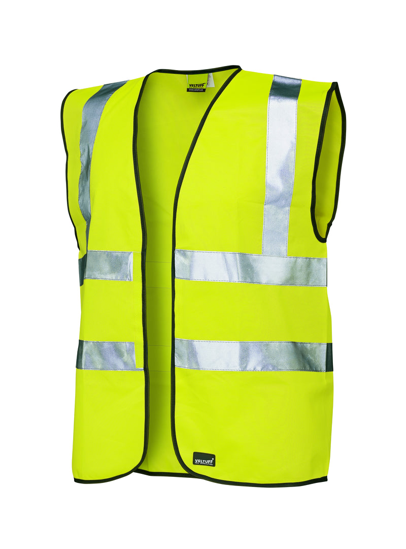 Grund Røg klynke Hi-vis sikkerhedsvest med reflekser | VELTUFF® Real Workwear