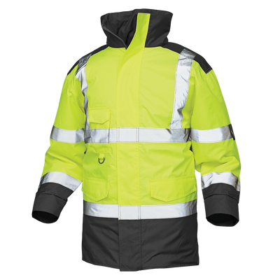 Hi-vis vandtæt arbejdsjakke med reflekser