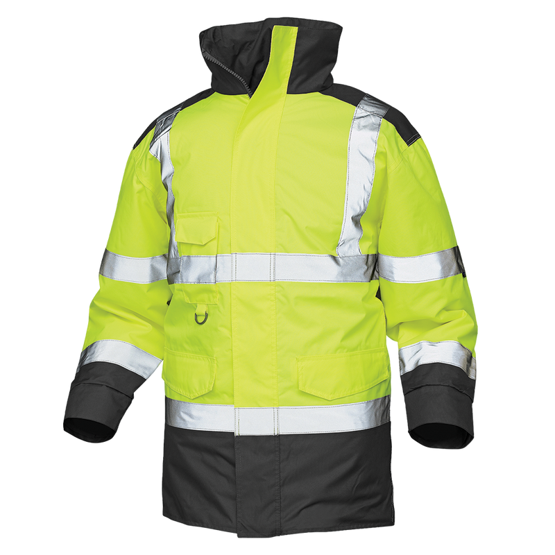 Hi-vis vandtæt arbejdsjakke med reflekser