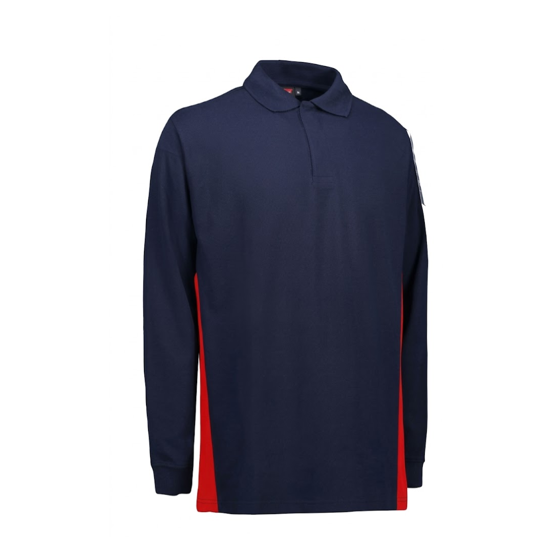 Two Tone Longsleeves Polo
