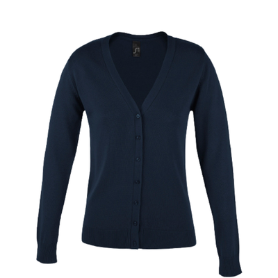 Dame strikket cardigan med V-hals