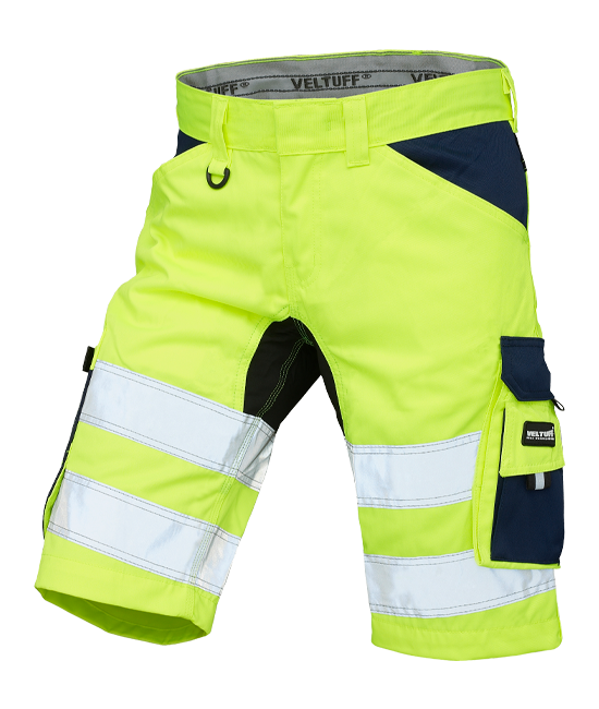 Hi-vis arbejdsshorts med reflekser