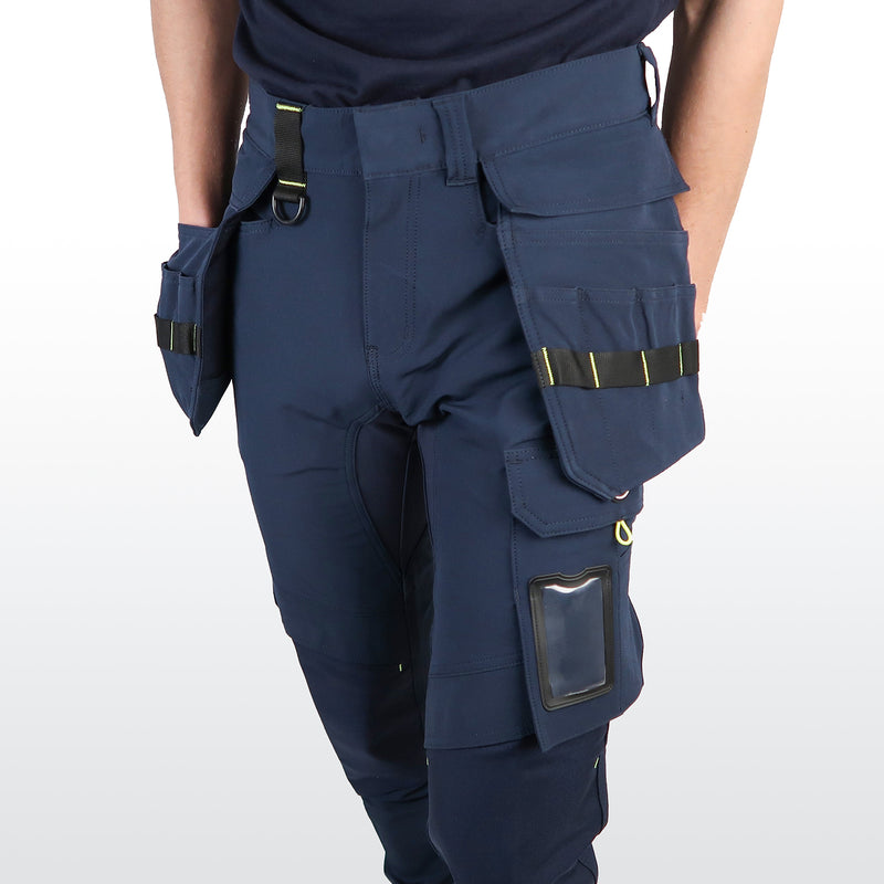 Halo Work Trousers, Navy Blue, 42 Waist, Regular Fit, 31 Leg 9626574J