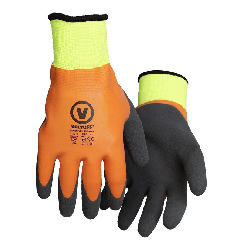 Superflex Thermo Foamed Latex Gloves - VELTUFF® DK