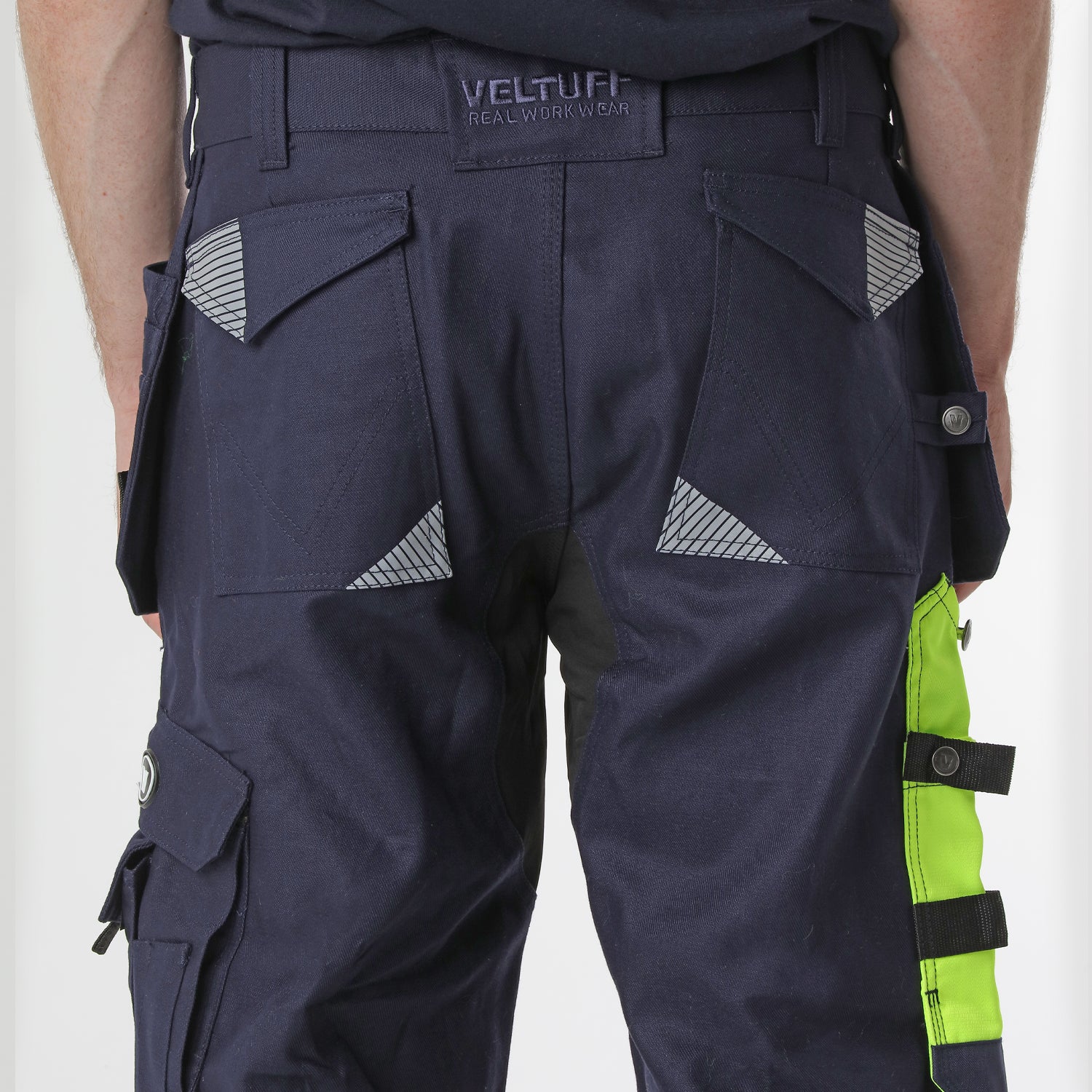 Hi-Vis Cargo Pocket Trousers | VELTUFF® Real Workwear – Veltuff.com