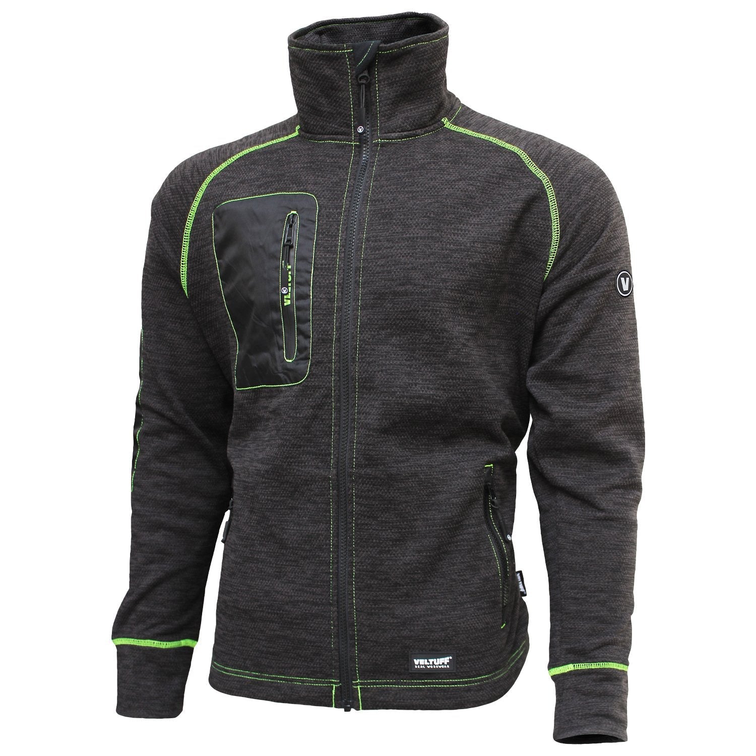 Vitwelve ジャケット オリーブグリーン/ブラック Full Zip Work Jacket | VELTUFF® Real Workwear – Veltuff.com