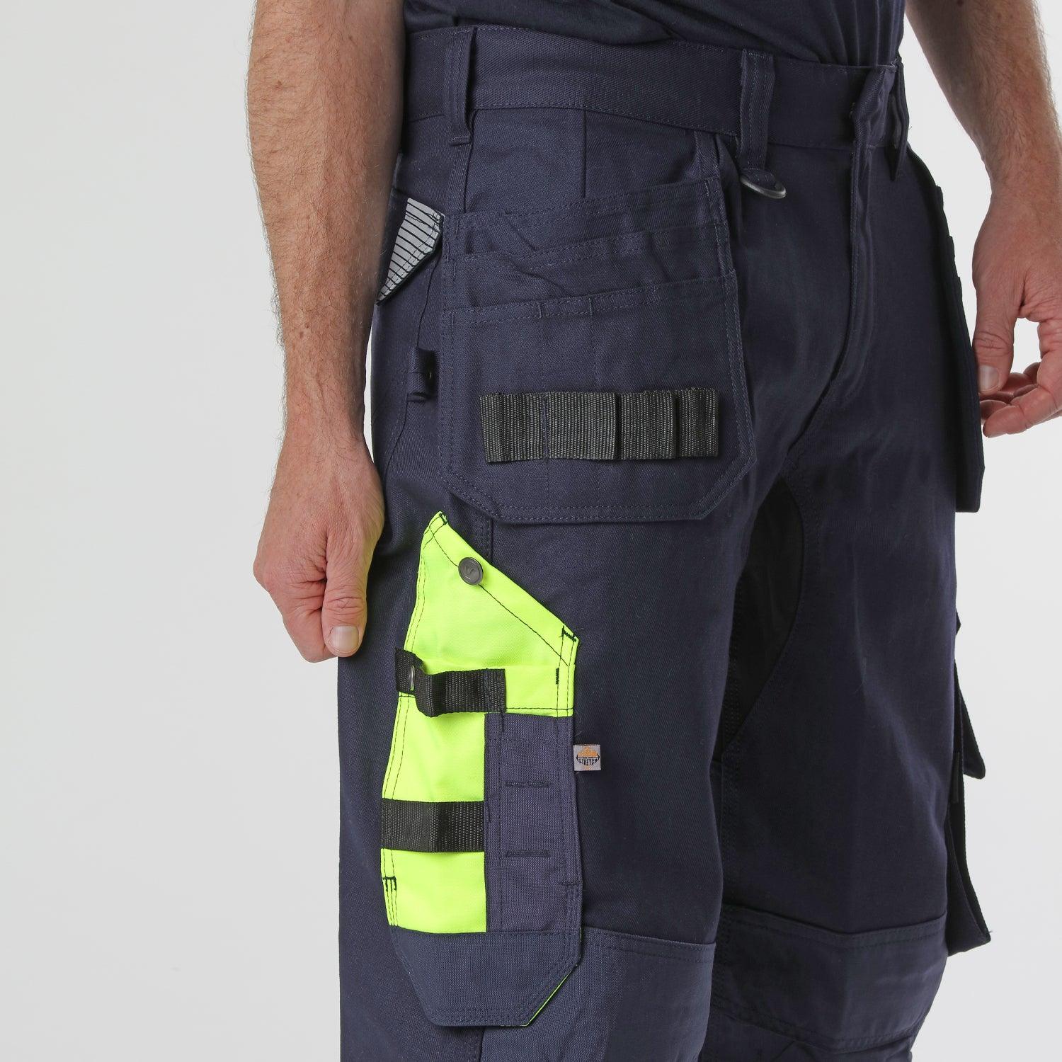 Hi-Vis Holster Pocket Trousers | VELTUFF® Real Workwear – Veltuff.com
