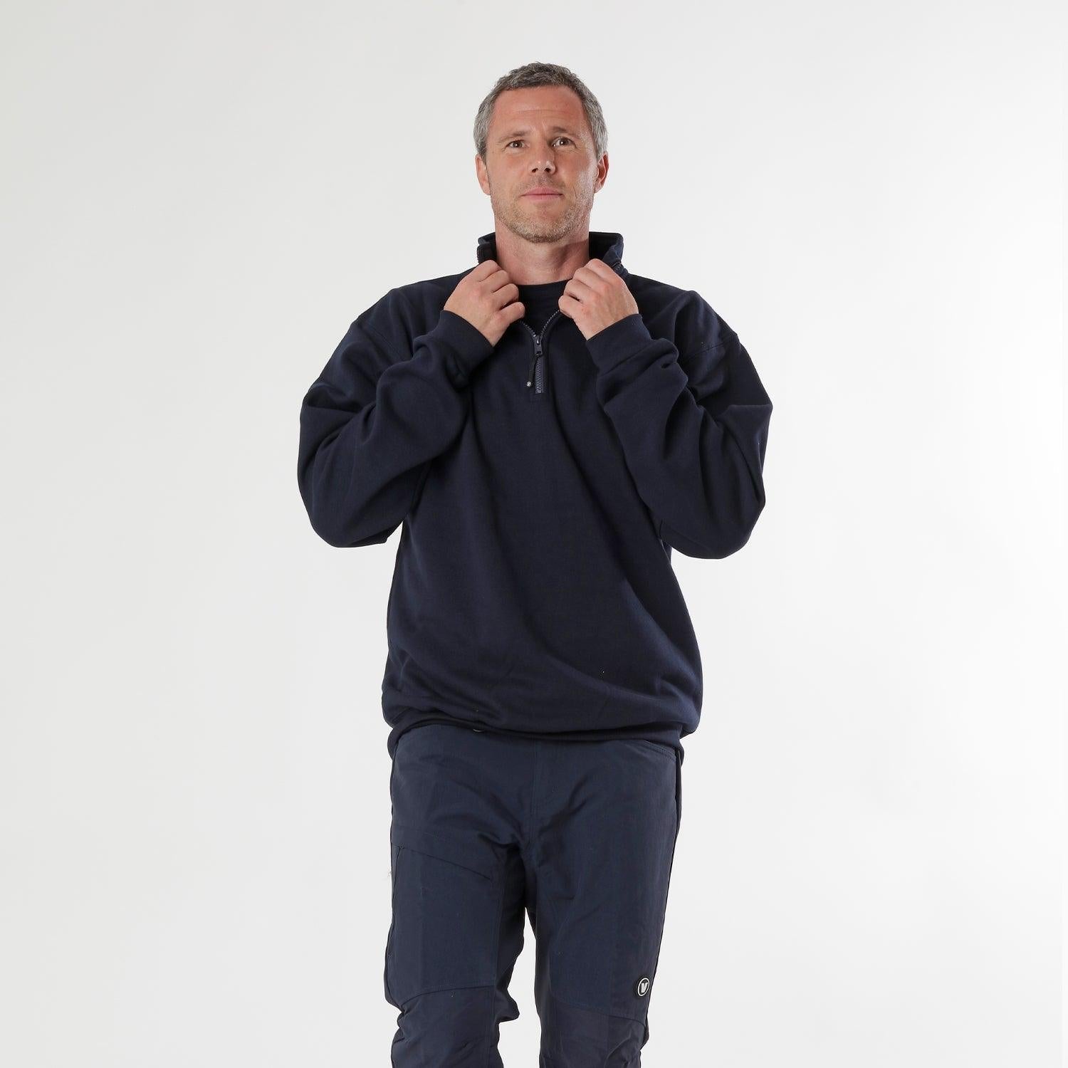 Quarter Zip Work Sweatshirt | VELTUFF® Real Workwear – Veltuff.com
