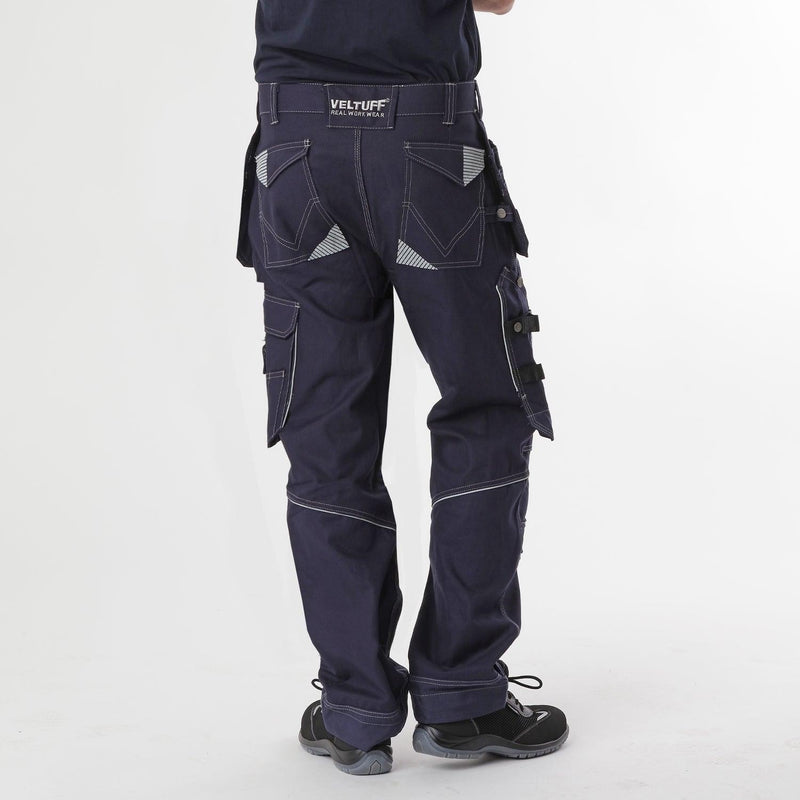 JCB Mens Cargo Combat Work Trousers Lightweight Holster Pockets Pant Work  Wear | eBay