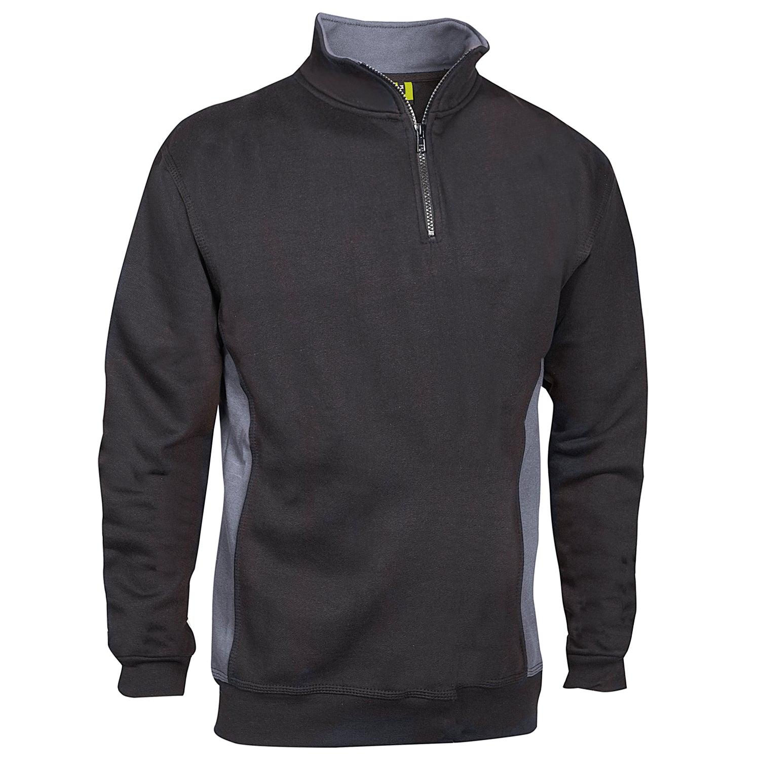 Two Tone Quarter Zip Sweatshirt | VELTUFF® Real Workwear – Veltuff.com